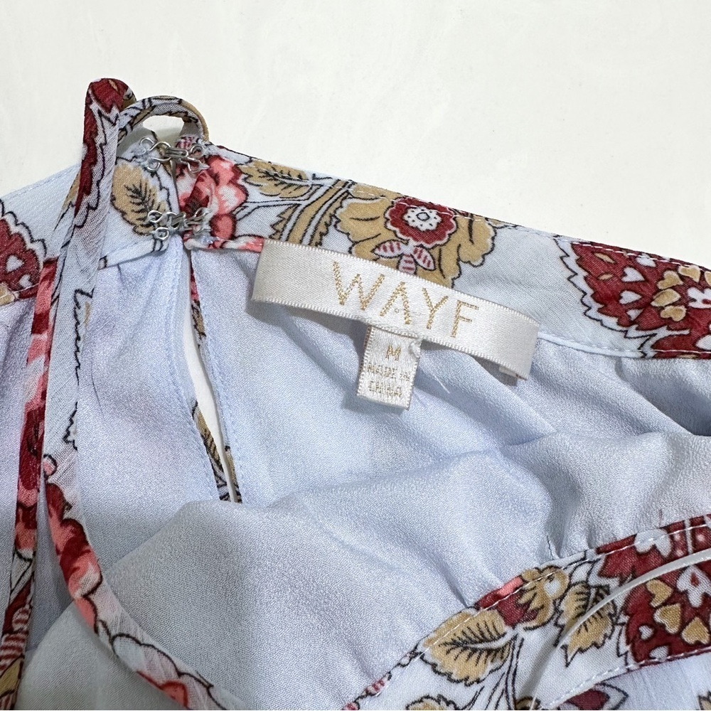 WAYF Liberty Floral Cold Shoulder Floral Dress Size M - Picture 7 of 7